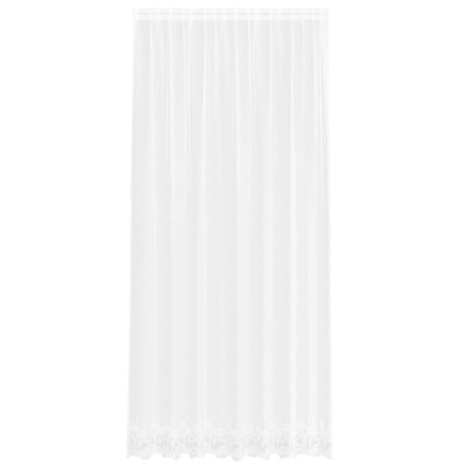 vidaXL Kantgordijn Wit 280 x 200 cm Polyester