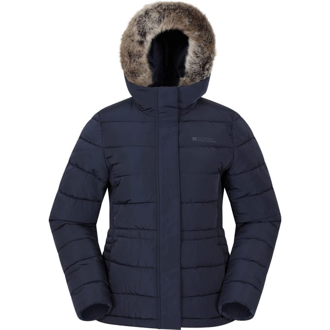 Mountain Warehouse Dames Comfort Gewatteerde Jas (Marineblauw)