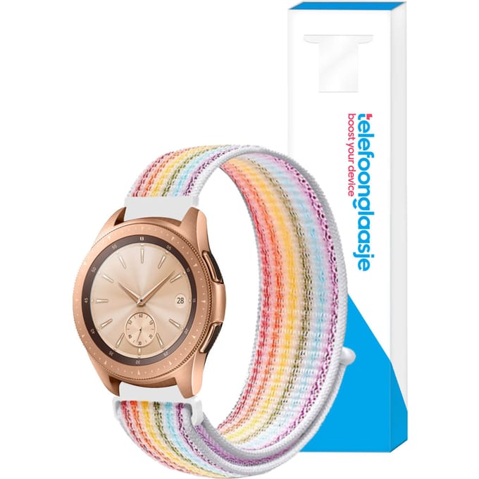 Nylon smartwatch bandje ? Colorful 20mm - Universeel