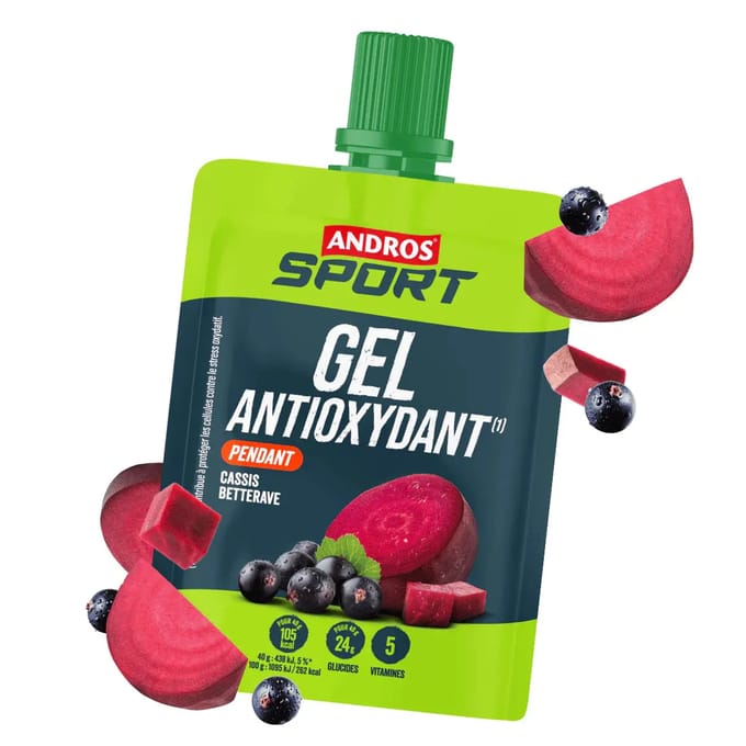 Antioxidant Energiegel Andros Sport Cassis Betterave