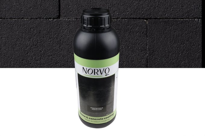 Wovar Norvo | Steen en Betoncoating Zwart | 1 liter | Per Stuk