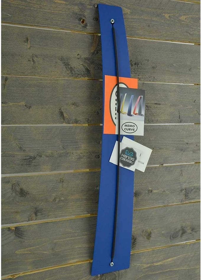 Memo houder om op te hangen - Memo Curve blauw