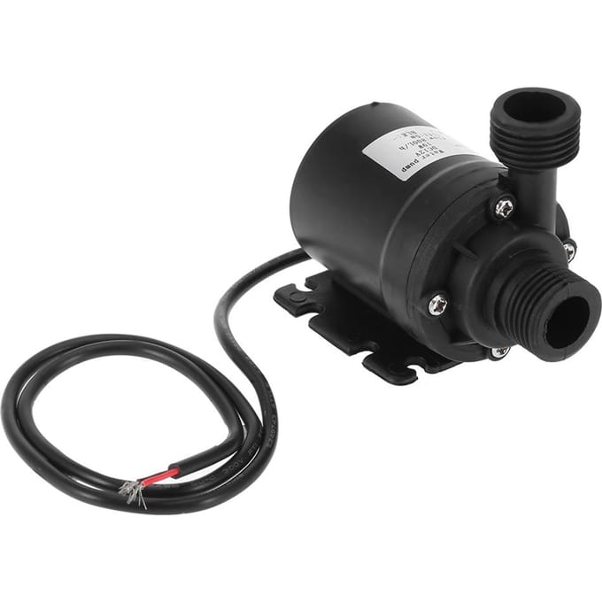 Mini DC 12V Opvoerhoogte 5M 800L/H Tuinwaterpomp Tuingereedschap White