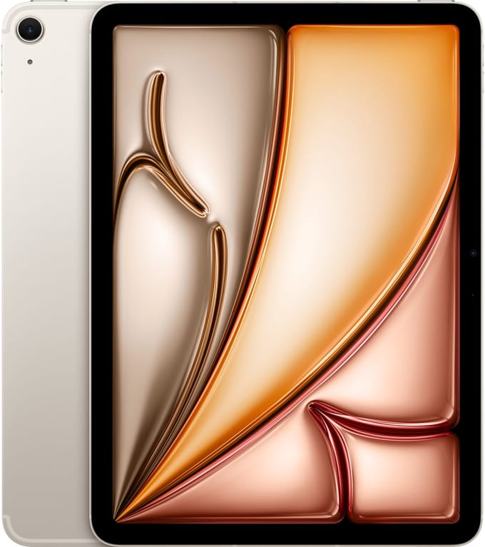 Apple iPad Air M3 (2025) - 11 inch - Wi-Fi + Cellular - 256GB - Starlight - 7e generatie