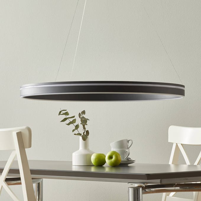 Q-Smart-Home Paul Neuhaus Q-VITO LED hanglamp 79cm antraciet