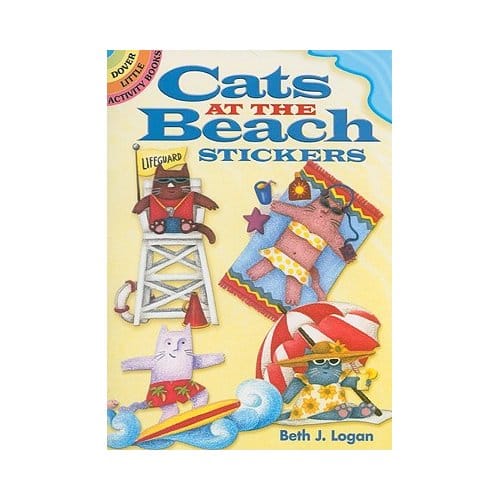Cats At The Beach Stickers - Beth J. Logan