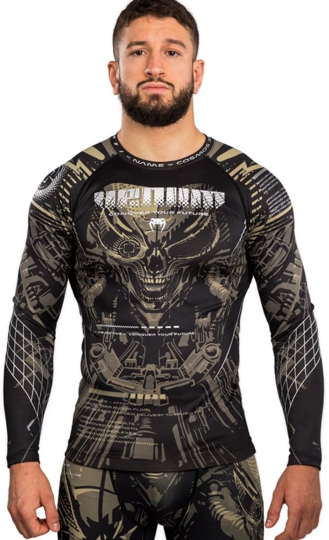 Venum Invader Rashguard Lange Mouwen Zwart Zand - S