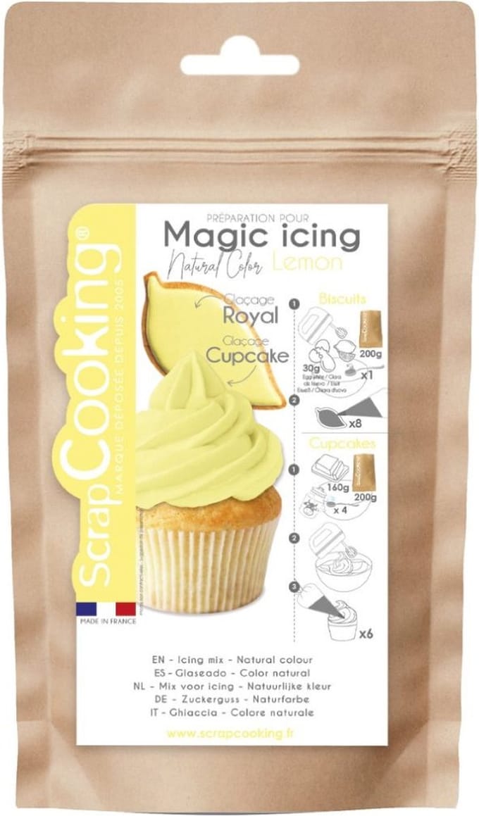 ScrapCooking Magic Icing Citroen Geel 200g