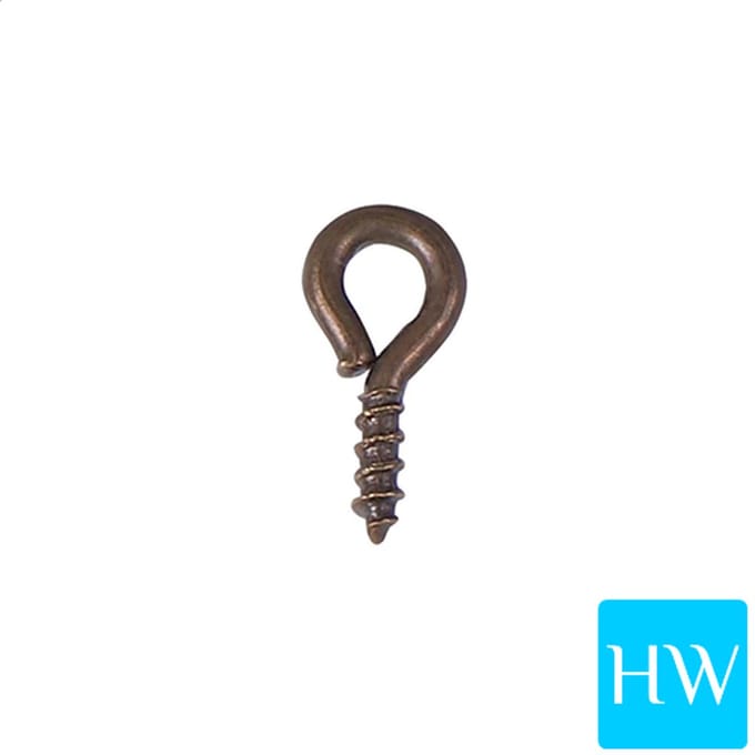 Schroefoog 4.0 x 8.0 mm (micro klein formaat) - brons/bruin kleurig (200 stuks)