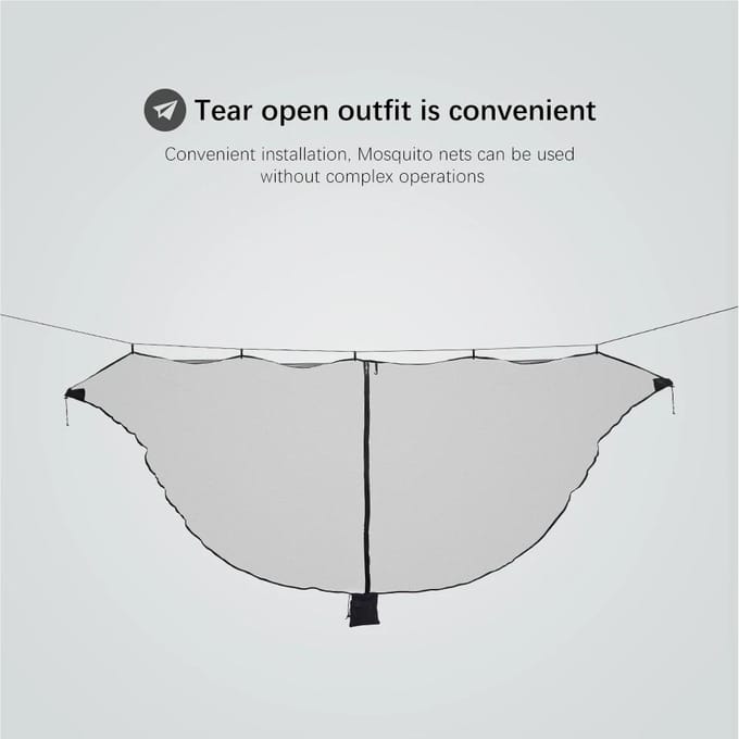 Moustiquaire suspendue légère et Portable pour voyage en plein air, filet anti-insectes pour hamac de Camping bleu