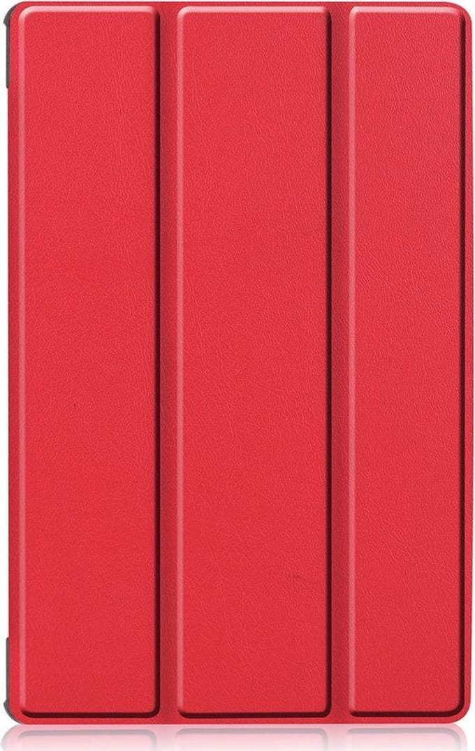 Shop4 - Geschikt voor Lenovo Tab M10 Plus Hoes - Smart Book Case Rood