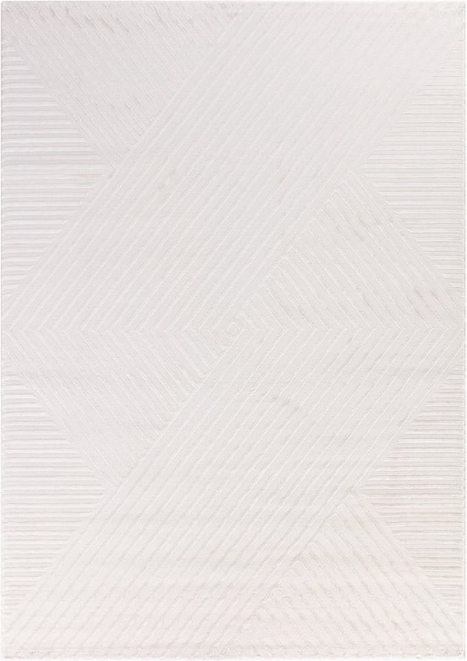 Flycarpets Cara Modern Japandi Intersecto Vloerkleed - Creme - 240x340 cm