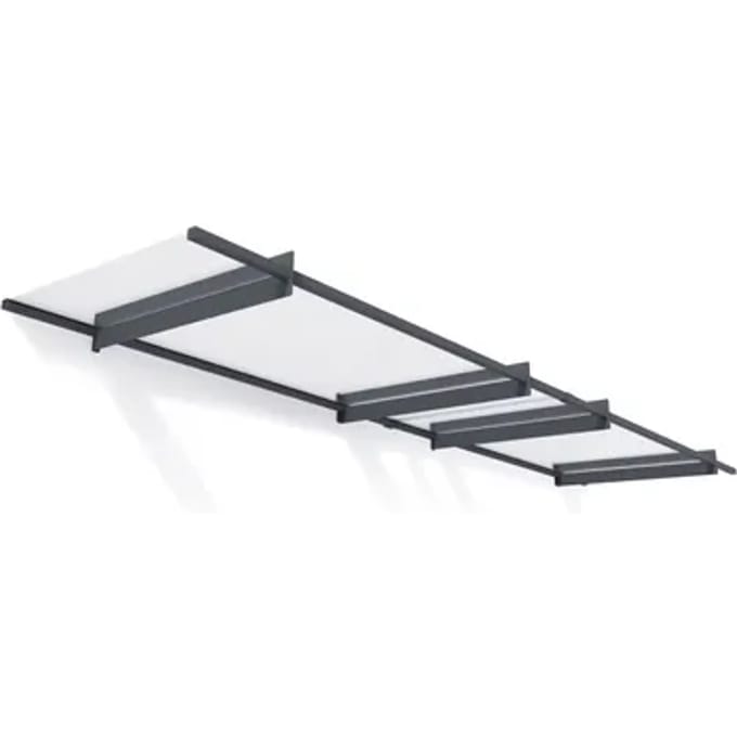 Palram | Canopia - Veranda- En Deurluifel Nancy - Helder - 411x94x14cm