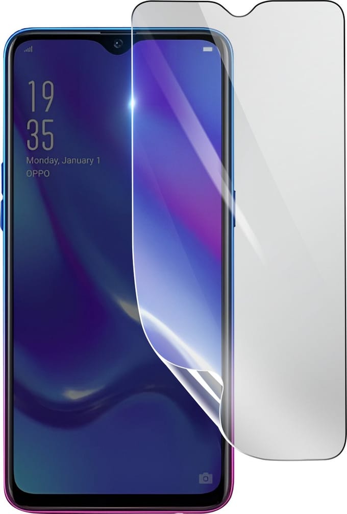3mk, Geschikt voor Oppo RX17 Neo, Schokbestendige Hydrogel Screenprotector, Transparant