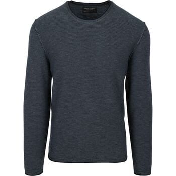 Sweaters Marc O'Polo Pullover Crewneck Cotton/Linen Dark Blue