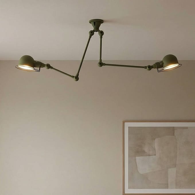 Jieldé Signal Sky3773 plafondlamp, 2-lamps groen