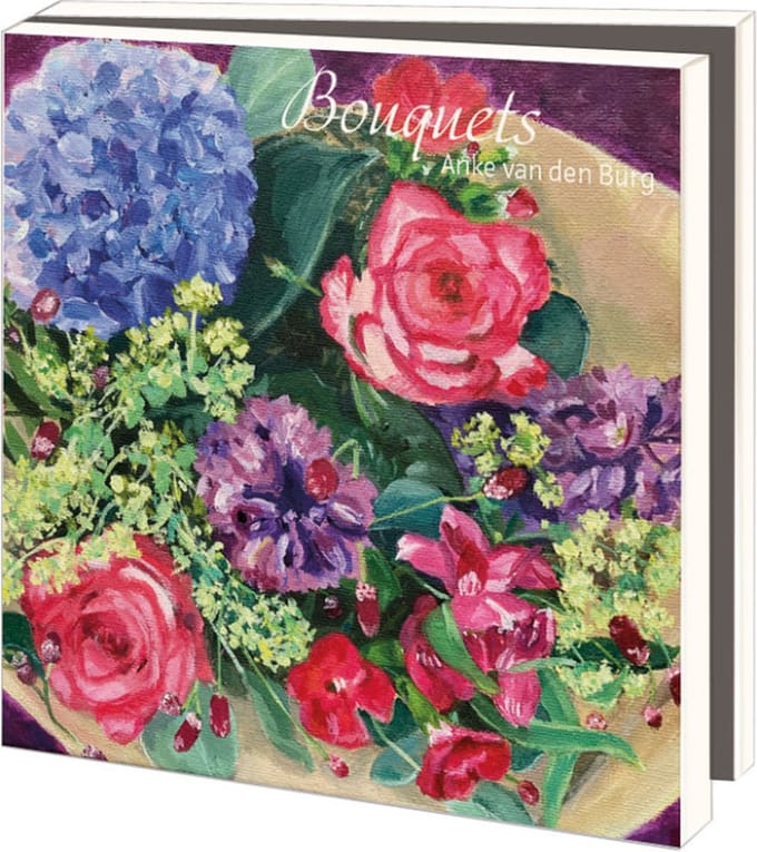 Kaartenmapje Bouquets, Anke van den Burg 10 Stuks