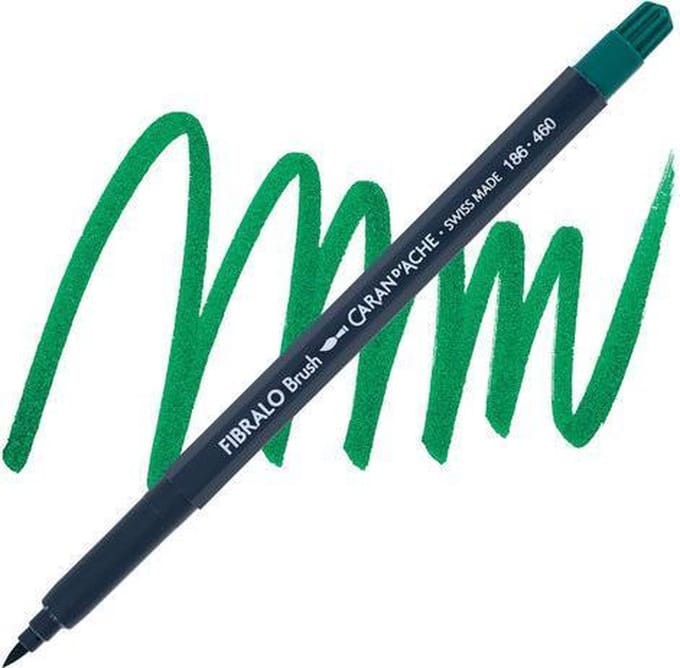 Carandache Fibralo Brush |  Peacock Green