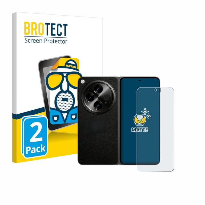 BROTECT - Screenprotector voor OnePlus Open (case-friendly) - Folie Beschermfolie matte 2 Stuks