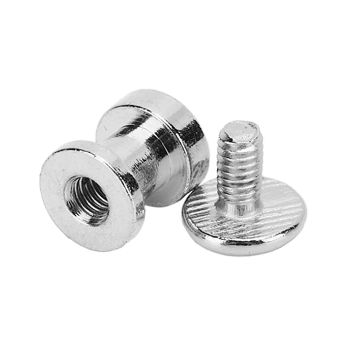 300 Sets DIY Boekbindschroef Dubbellaags Platte Kop Gladdere Randen Chicago Schroeven Assortimentsset goud