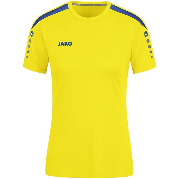 Jako Power Shirt Korte Mouw Dames - Rood / Geel | Maat: 38