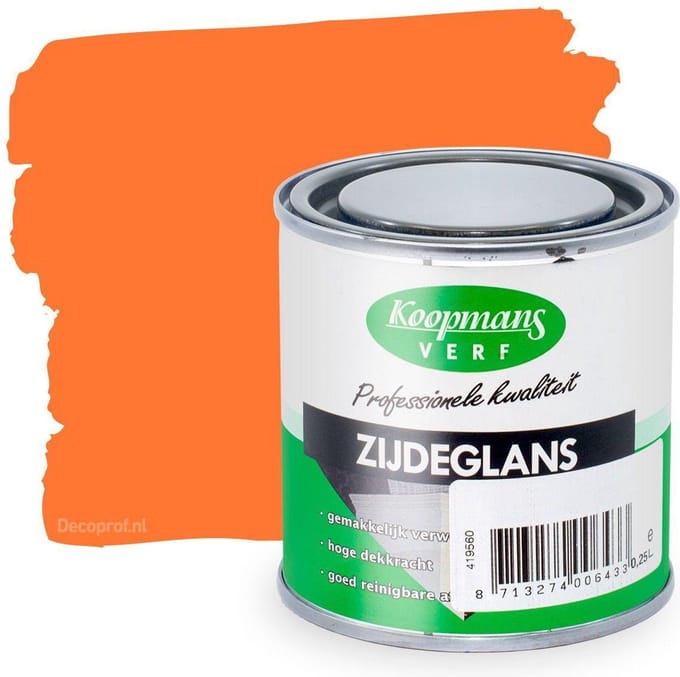 Koopmans Zijdeglans 10 Oranje-0,25 Ltr