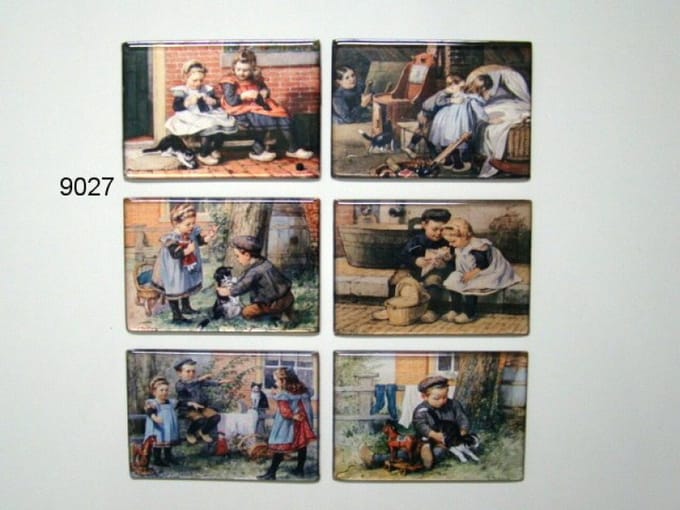 Ot en Sien - Magneet - Assorti - 5,5 x 8 cm - Nostalgische Illustratie