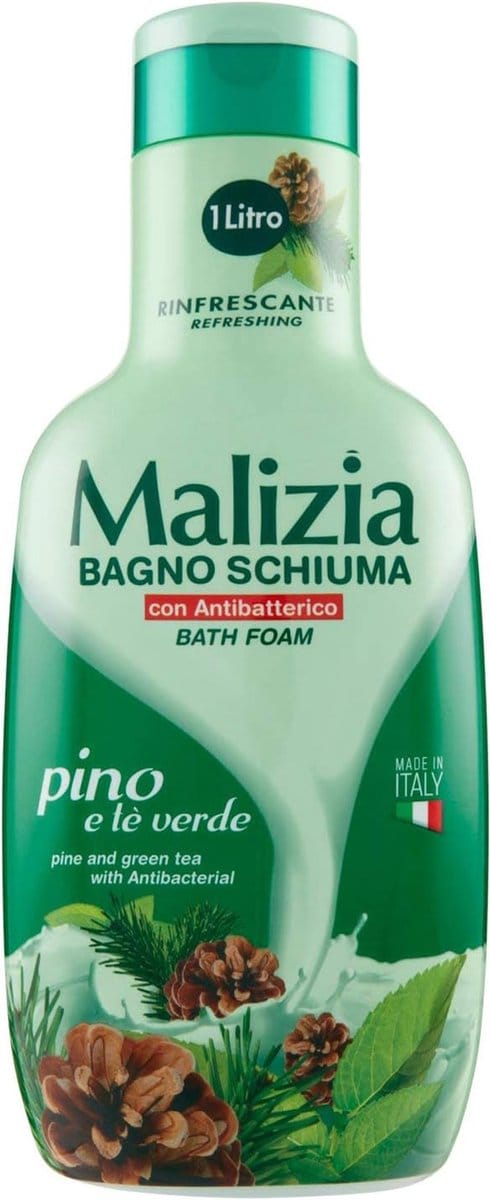 Malizia Verfrissende Badschuim - Den en Groene Thee 1L
