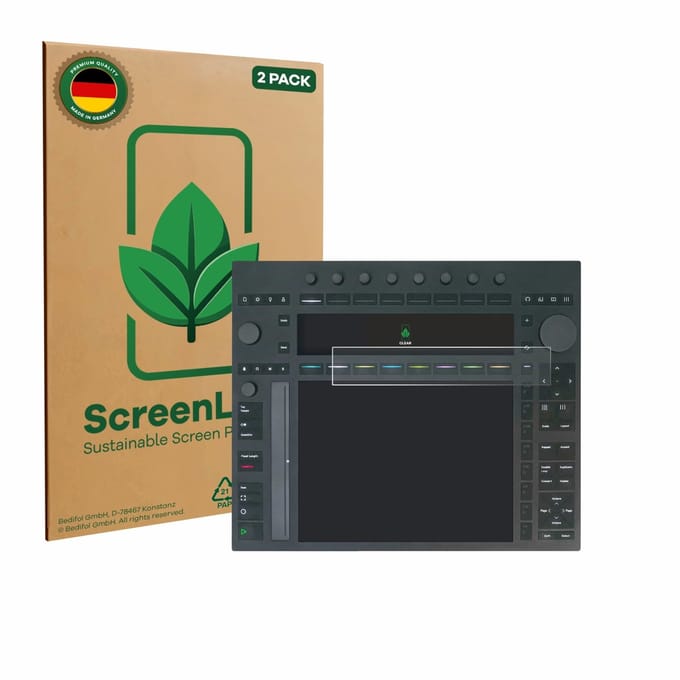 2 Stuks Screenprotector voor Ableton Push 3 - Hoogwaardige Beschermfolie transparant