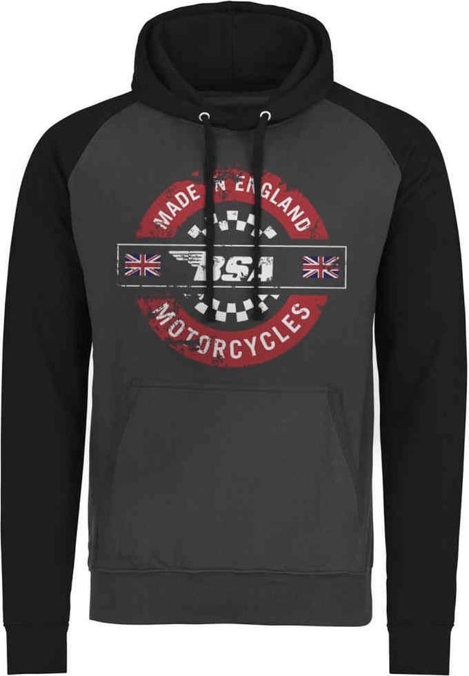 BSA Hoodie/trui -M- Made In England Grijs/Zwart