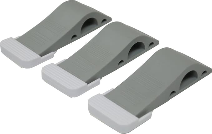 Aidapt Deurstoppers - Anti slip duurzaam 3 stuks - Grijs