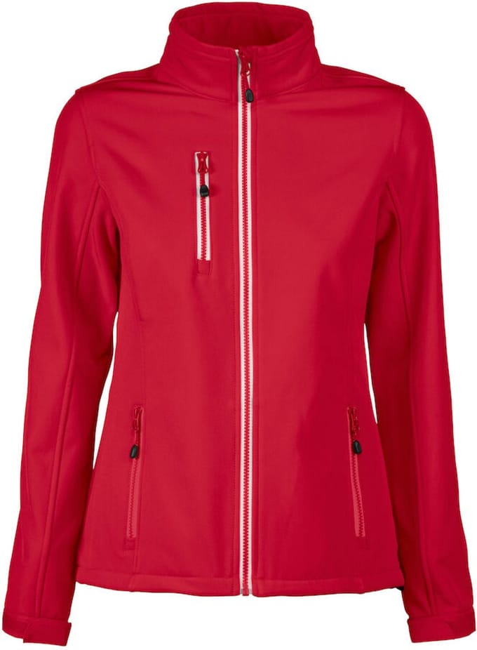 Printer Softshell Jas Vert Lady 2261050 Rood - Maat S