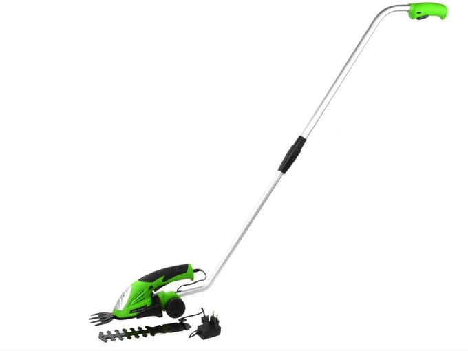 John Gardener Draadloze grasschaar - 3.6V - 2 verwisselbare messen - ergonomisch ontwerp - anti-slip handgreep