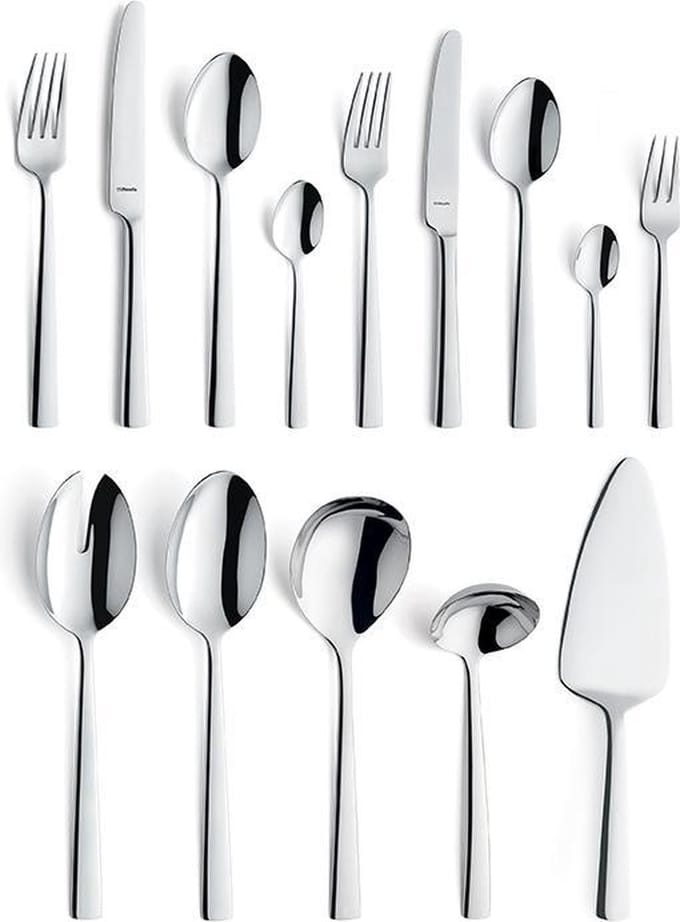 Amefa Moderno - Bestekset - 60-delig - 6 personen - zilverkleurig