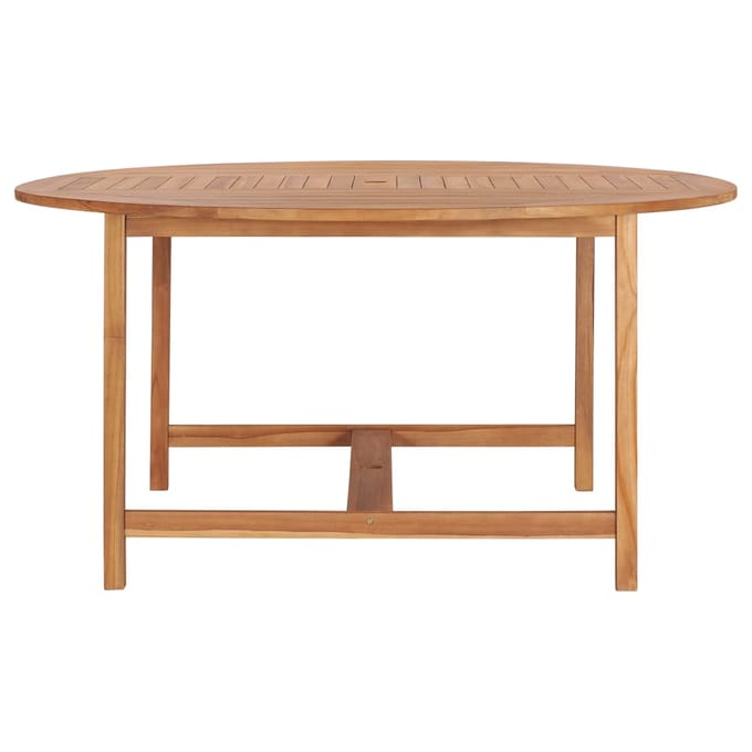 vidaXL - Tuintafel - 150x76 - cm - massief - teakhout