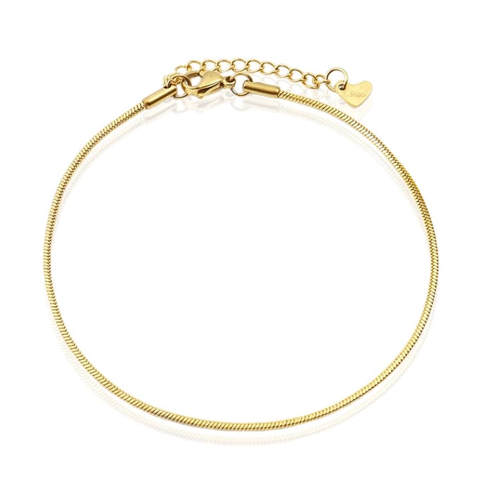LGT JWLS Enkelband Serpentine Goudkleurig - 1mm