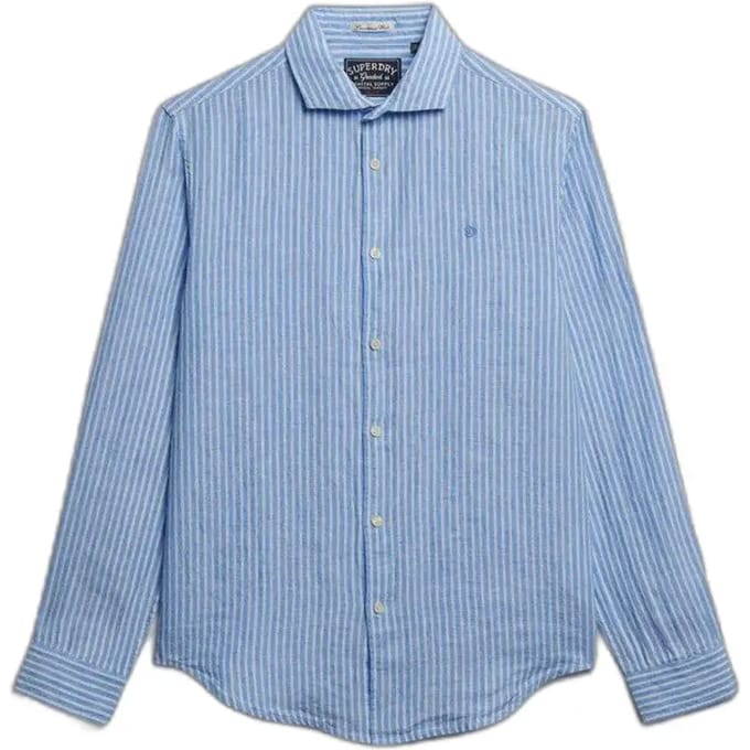 Linnen overhemd met lange mouwen Superdry Riviera