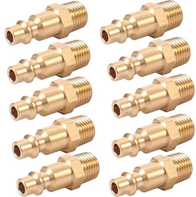 Industriële Luchtslang Snelkoppelingsadapter 1/4-inch NPT - 10 Stuks