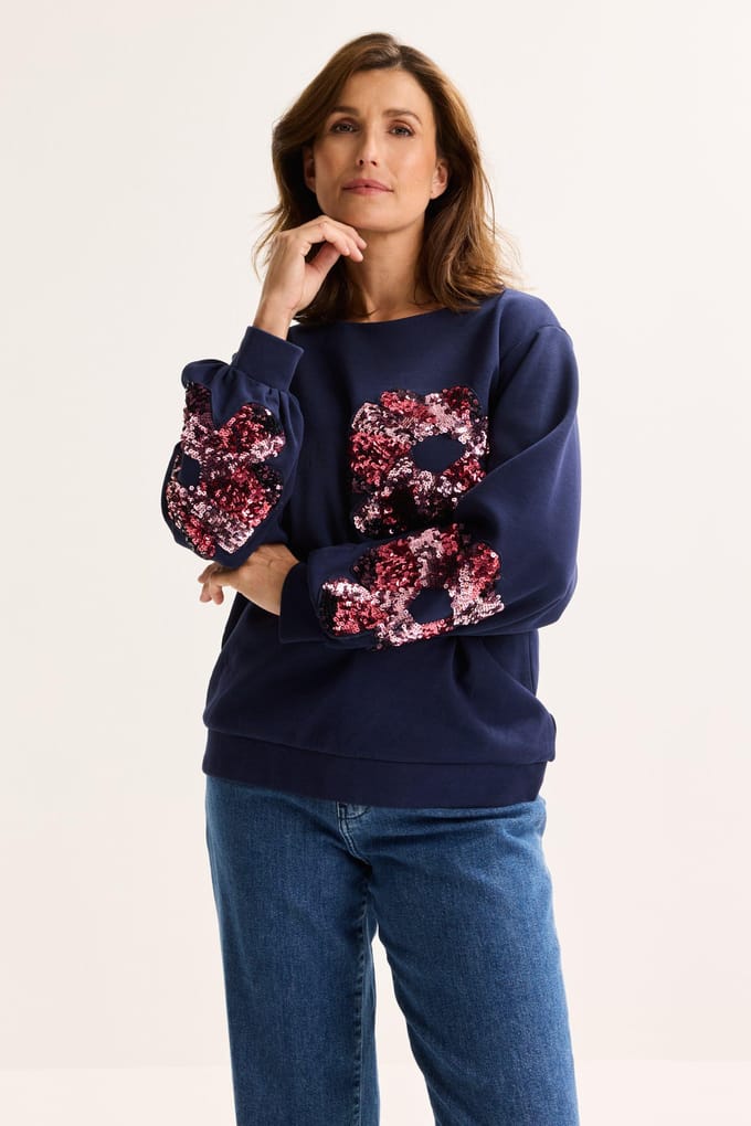 Sweatshirt Met Pailletten