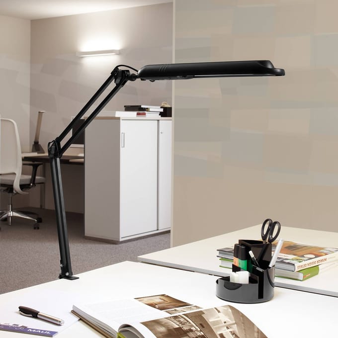 Maul MAULantlantic 8203590 LED-klemlamp LED LED vast ingebouwd D (A - G) 9 W Zwart