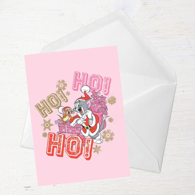 Tom And Jerry Ho! Ho! Ho! Greetings Card - Giant Card
