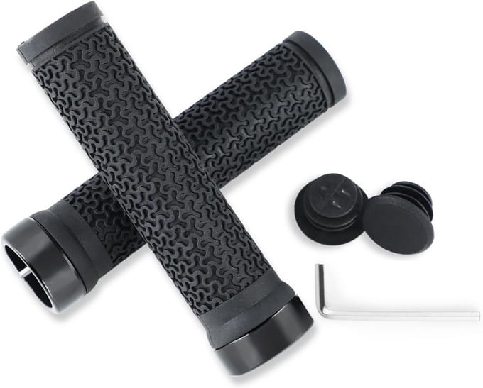 Fiets Handvatten - Stuur Handvatten - Comfortabel Fietsen - Ergonomisch Antislip - 131mm Lengte - Zwart