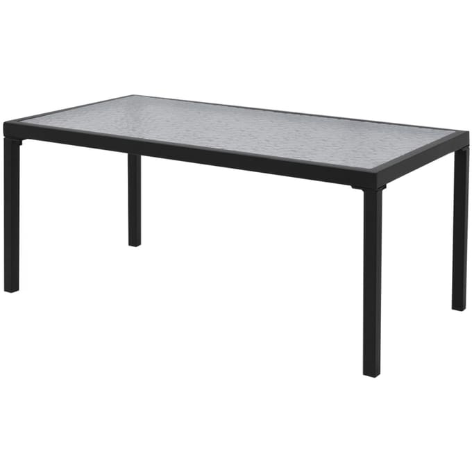 vidaXL - 4-delige - Loungeset - textileen - zwart
