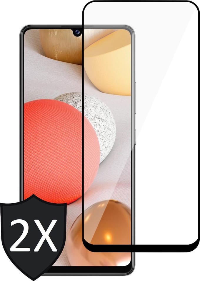 Screenprotector geschikt voor Samsung A42 - 2x FullGuard Glas Screen Protector
