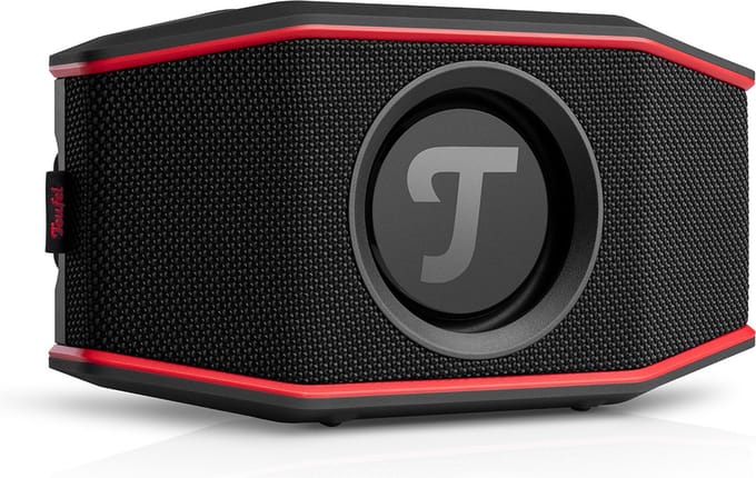 Teufel ROCKSTER GO 2 - Portable bluetooth stereospeaker - Waterdicht IPX67 - zwart & rood