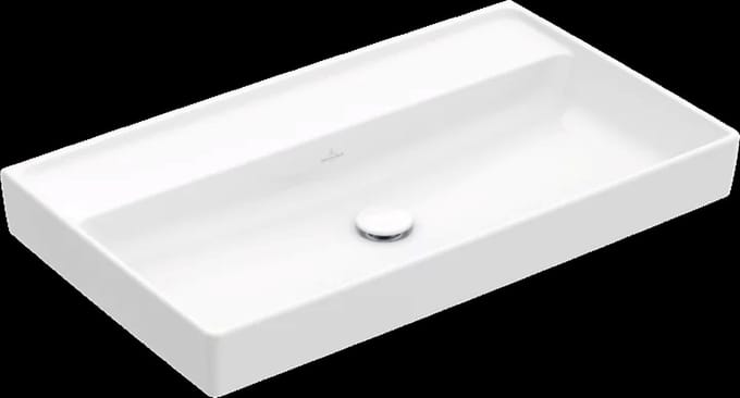 Villeroy & Boch Collaro - Meubelwastafel 80x47 cm, met overloop, kraangat, CeramicPlus, alpine wit 4A3380R1