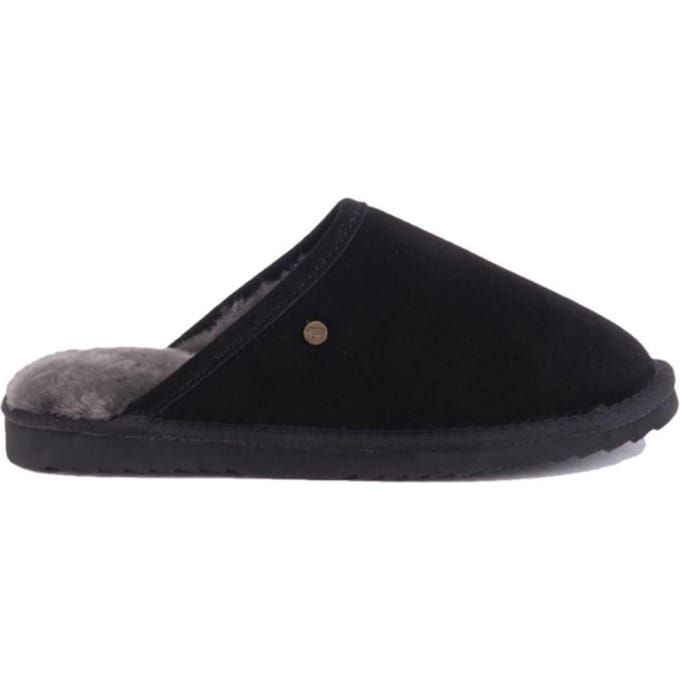 Warmbat Classic Unisex Suede Unisex Sloffen - Zwart