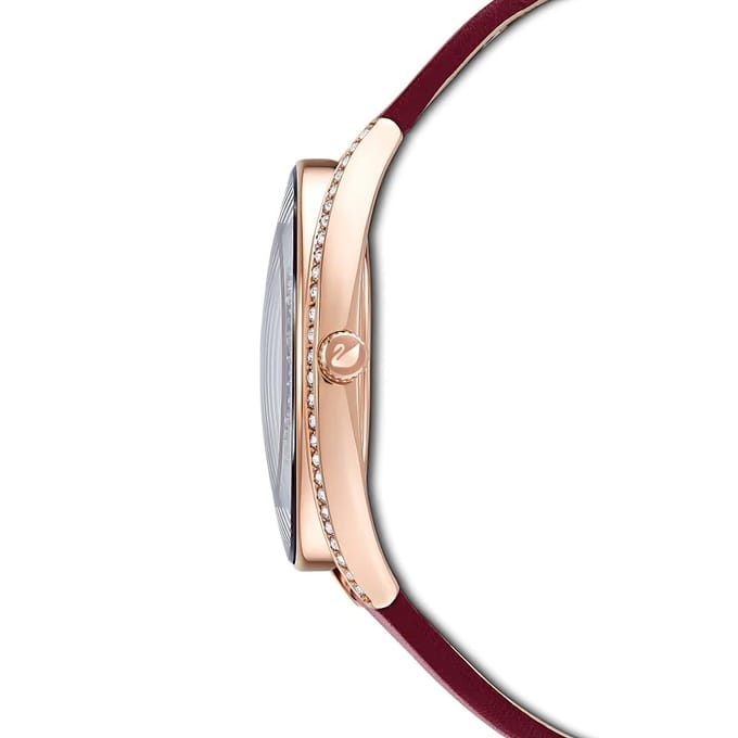 Swarovski 5558637 Crystalline Bourgondisch Rood Dameshorloge 35.5 gray