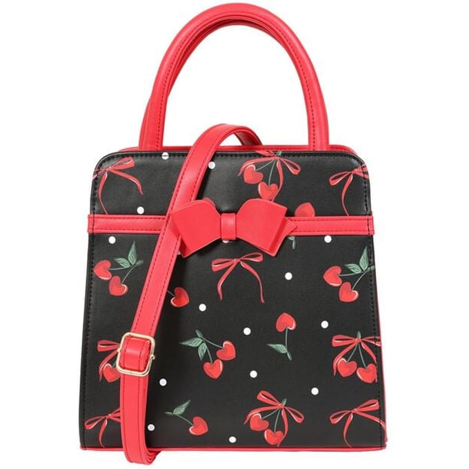 Banned Cherries and Bows Handbag Unisex Handtas - meerkleurig - Standard