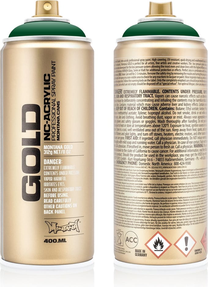 Montana GOLD G6070 Smaragd Green spuitbus 400ml